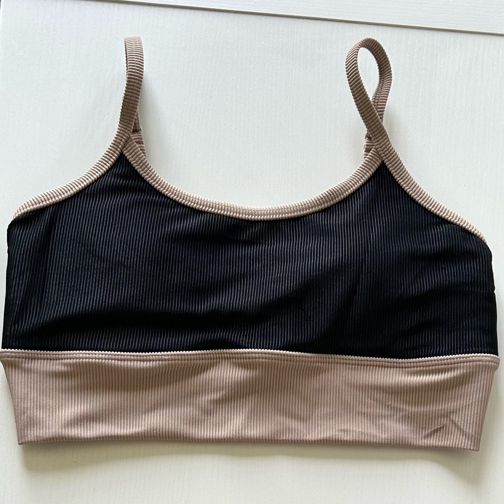 Black and Tan Bikini Set